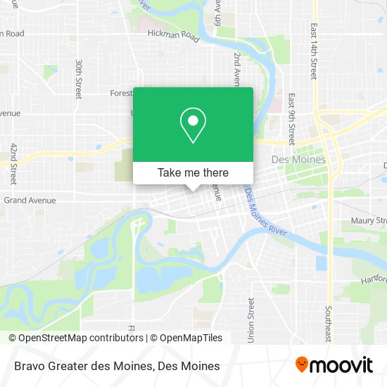 Bravo Greater des Moines map