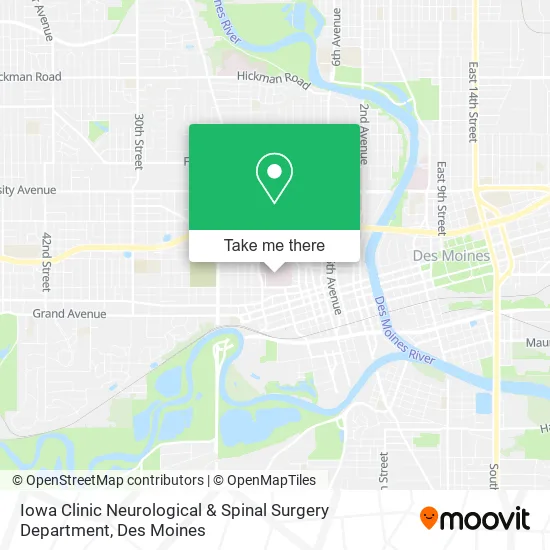 Iowa Clinic Neurological & Spinal Surgery Department map