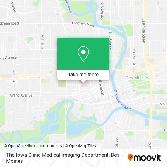 The Iowa Clinic Medical Imaging Department map