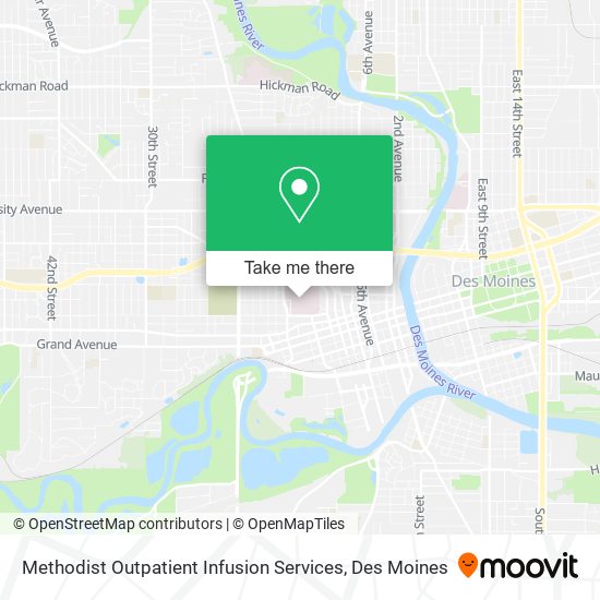 Methodist Outpatient Infusion Services map