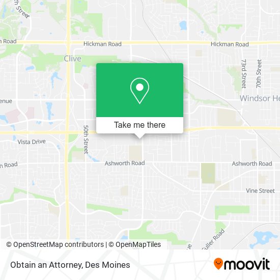Obtain an Attorney map