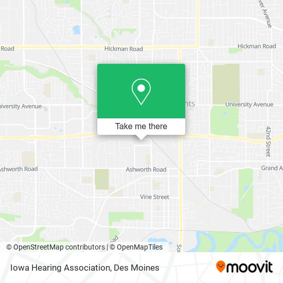 Mapa de Iowa Hearing Association