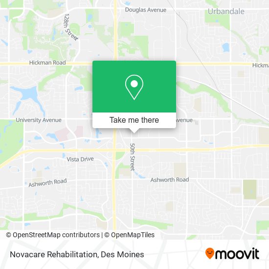 Novacare Rehabilitation map