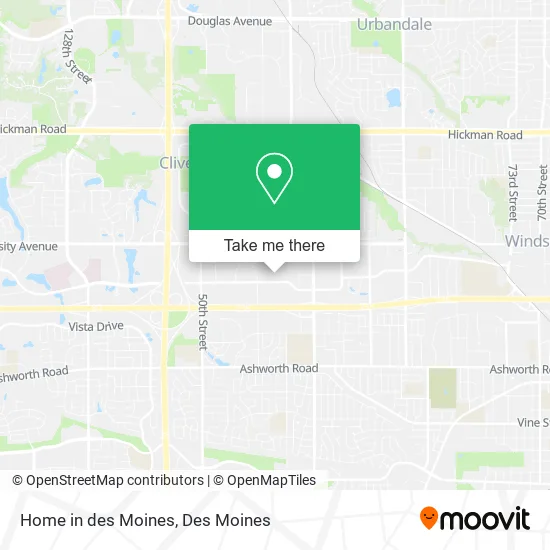 Home in des Moines map