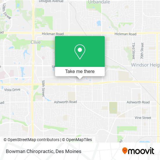 Bowman Chiropractic map