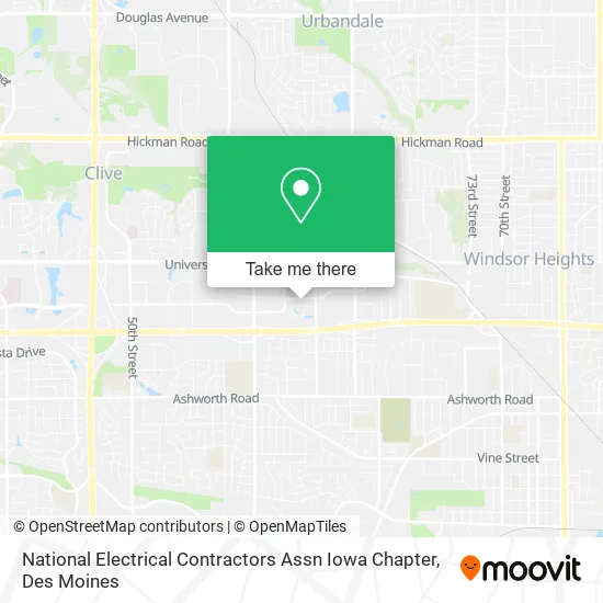National Electrical Contractors Assn Iowa Chapter map
