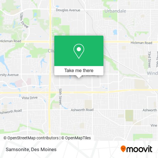 Mapa de Samsonite