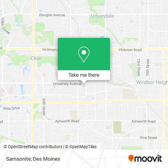Mapa de Samsonite