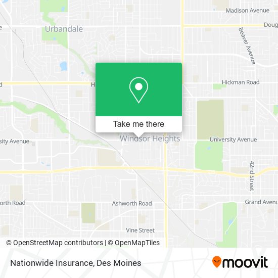 Mapa de Nationwide Insurance