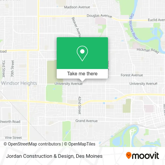 Jordan Construction & Design map