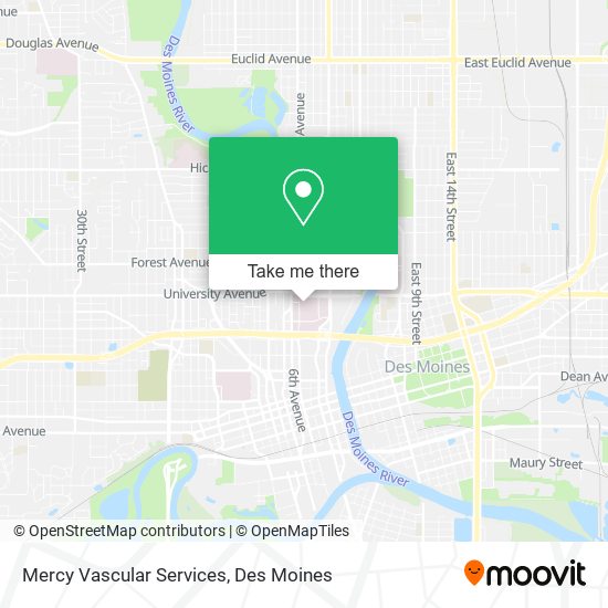 Mercy Vascular Services map