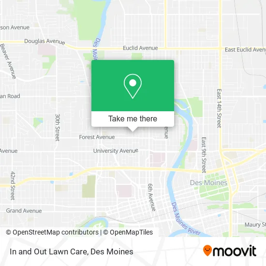 In and Out Lawn Care map