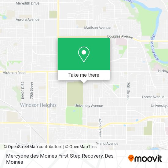 Mapa de Mercyone des Moines First Step Recovery