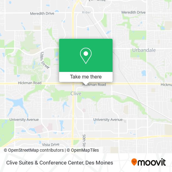 Mapa de Clive Suites & Conference Center