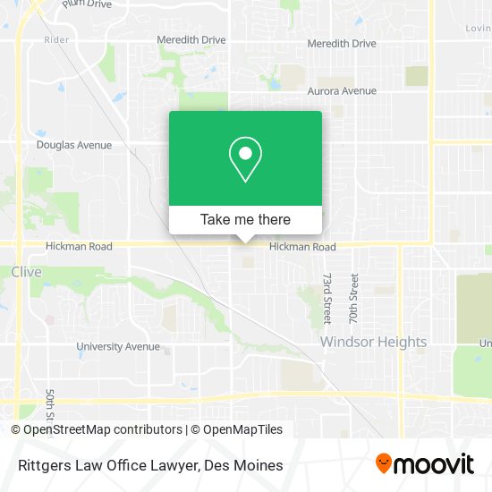 Mapa de Rittgers Law Office Lawyer