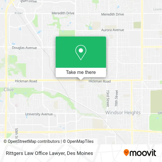 Rittgers Law Office Lawyer map