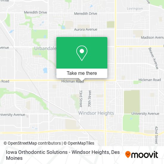 Iowa Orthodontic Solutions - Windsor Heights map