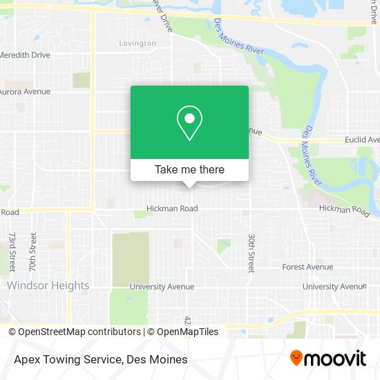 Apex Towing Service map