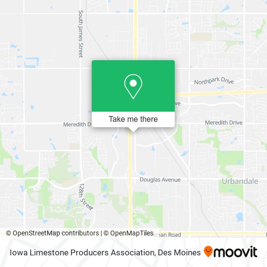 Mapa de Iowa Limestone Producers Association