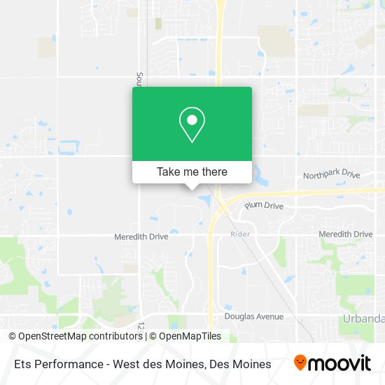 Ets Performance - West des Moines map