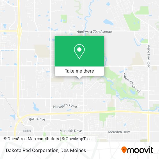 Dakota Red Corporation map