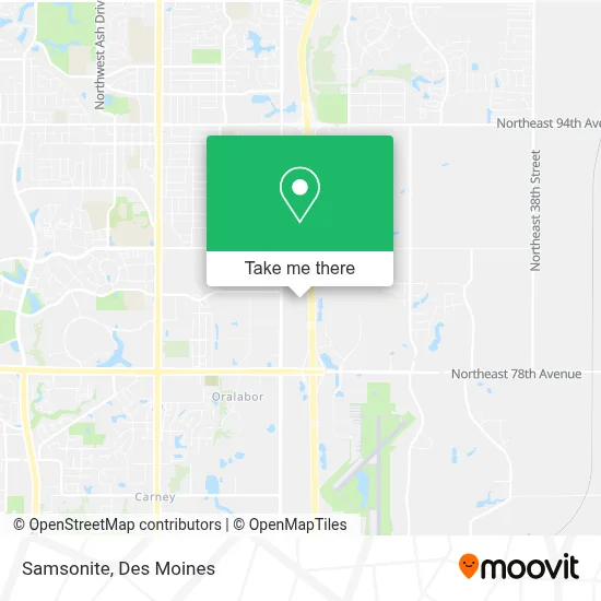 Samsonite map