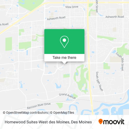 Homewood Suites-West des Moines map