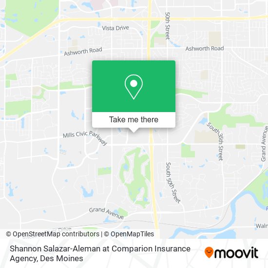 Mapa de Shannon Salazar-Aleman at Comparion Insurance Agency