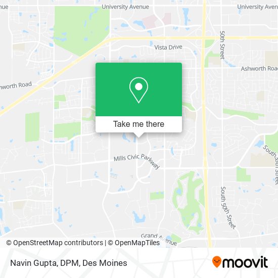 Mapa de Navin Gupta, DPM
