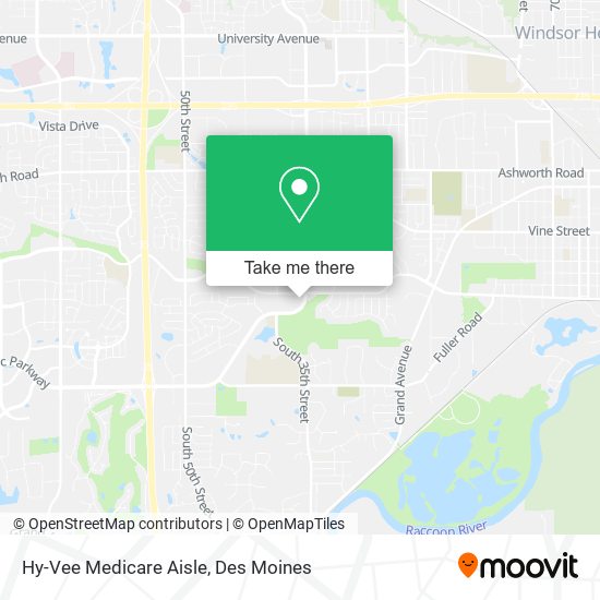 Hy-Vee Medicare Aisle map