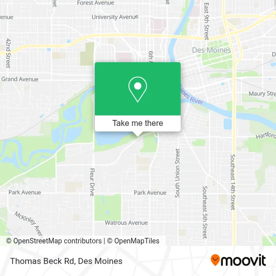Thomas Beck Rd map
