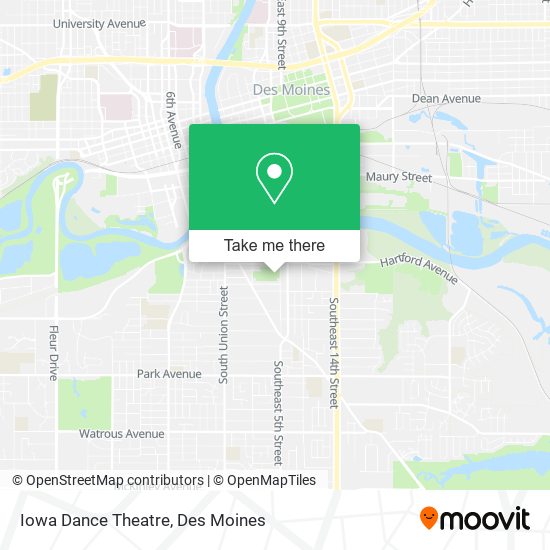 Iowa Dance Theatre map