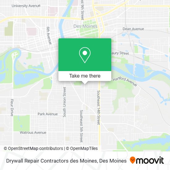 Drywall Repair Contractors des Moines map