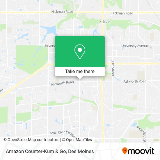 Amazon Counter-Kum & Go map