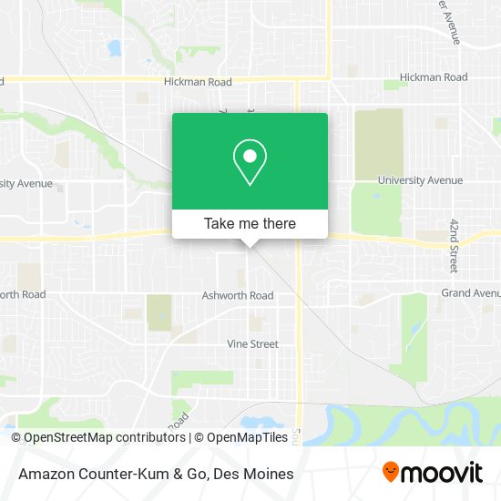 Amazon Counter-Kum & Go map