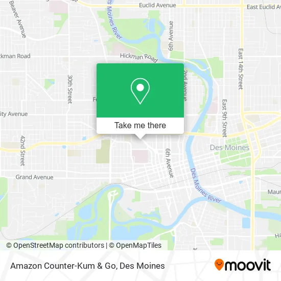 Amazon Counter-Kum & Go map