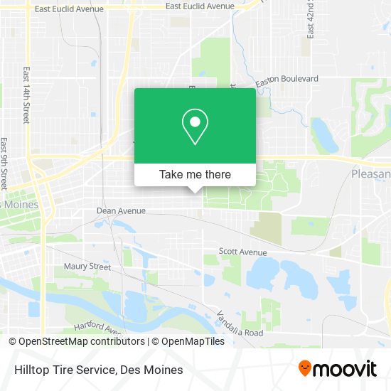 Hilltop Tire Service map