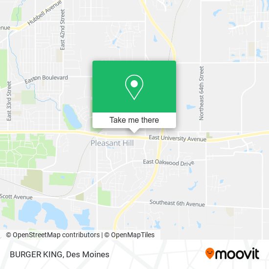 BURGER KING map