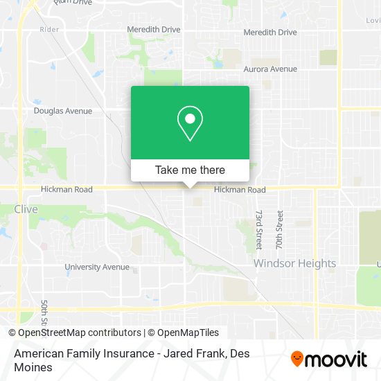 American Family Insurance - Jared Frank map