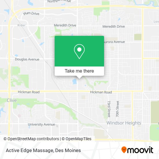Active Edge Massage map
