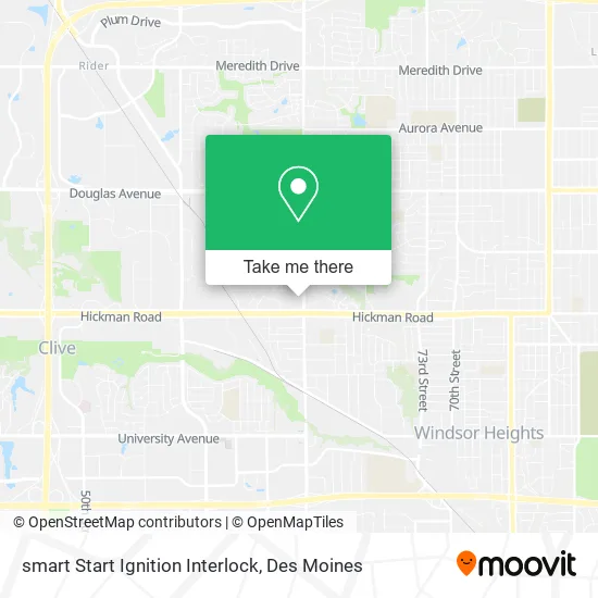 smart Start Ignition Interlock map