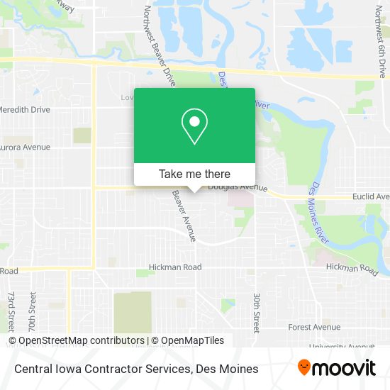Central Iowa Contractor Services map