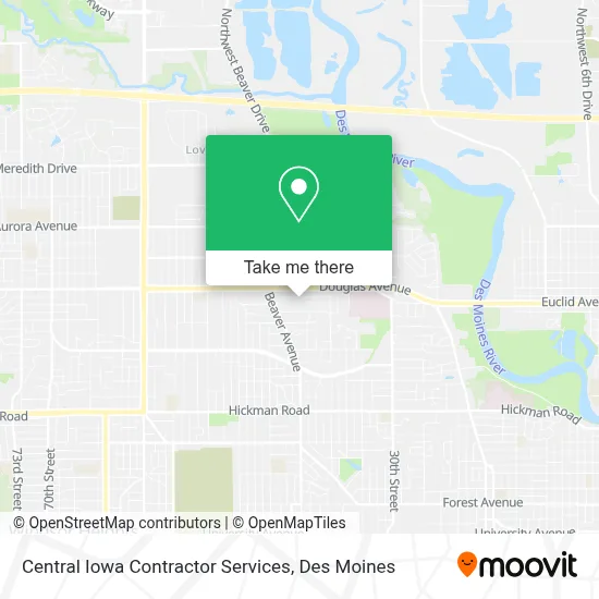 Central Iowa Contractor Services map