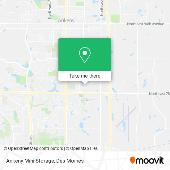 Ankeny Mini Storage map
