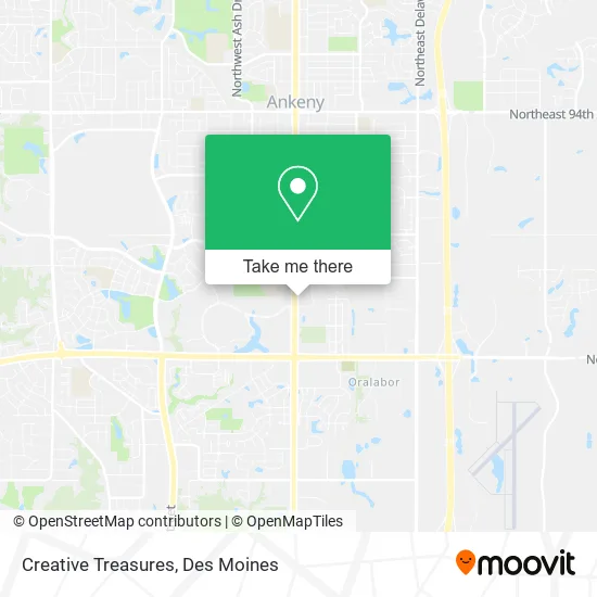 Creative Treasures map