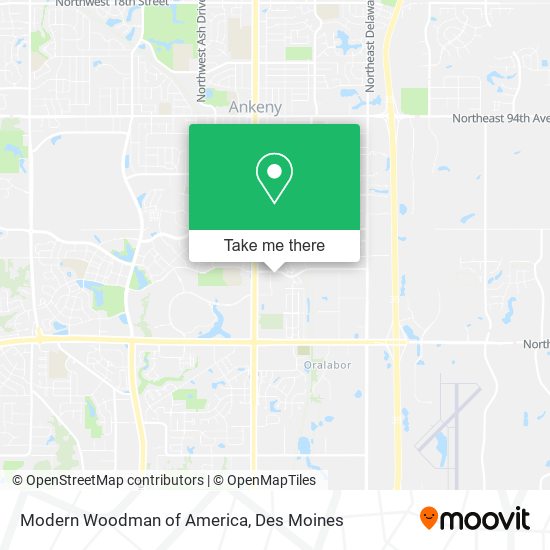 Modern Woodman of America map