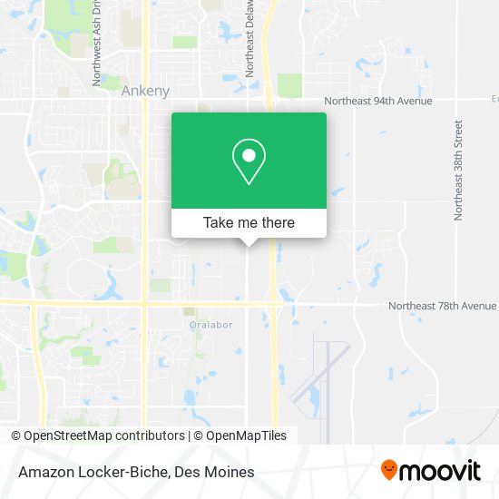 Amazon Locker-Biche map
