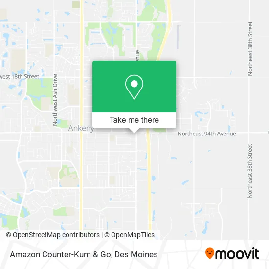 Amazon Counter-Kum & Go map