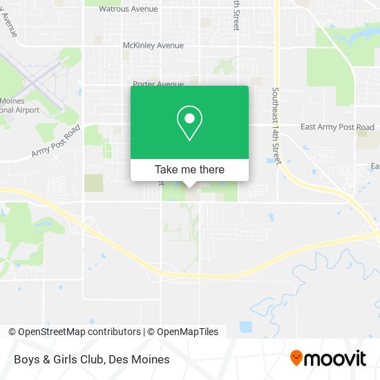 Boys & Girls Club map