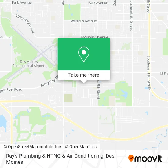Mapa de Ray's Plumbing & HTNG & Air Conditioning
